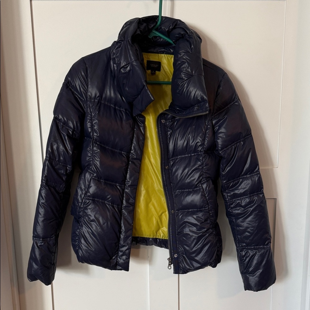 Navy Blue Puffer Jacket